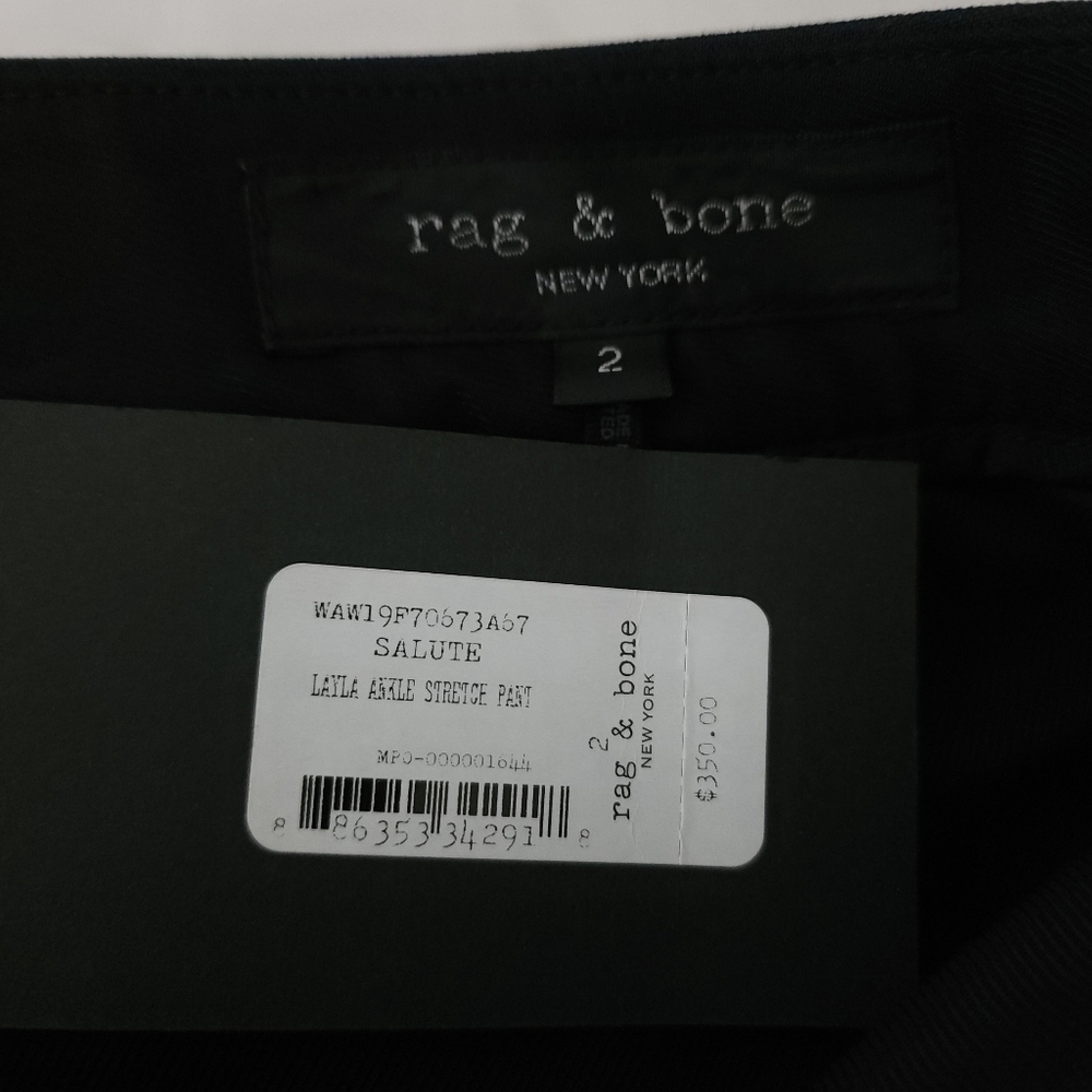 Rag & Bone Layla Ankle Equestrian Stretch Pant in Salute - Picture 4 of 8